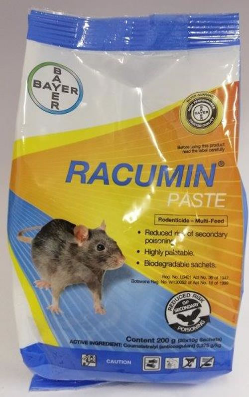 Bayer racumin paster 200gm (10 x 20gm sachets)