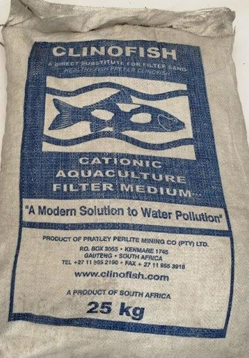 Clinofish cationic aquaculture filter medium 25kg