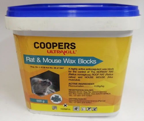 Coopers rat & mouse blocks 500gm