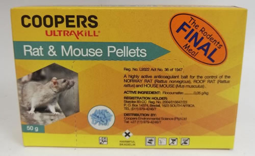 Coopers rat & mouse pellets