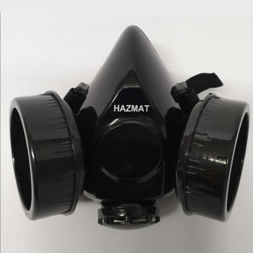 Respirator mask, black double, Hazmat