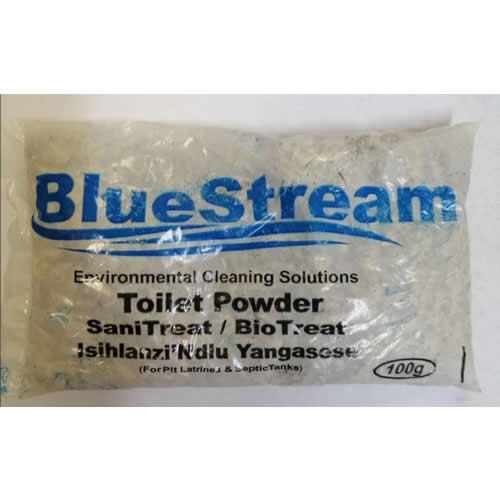 Blue Stream Pit Toilet sanitizer